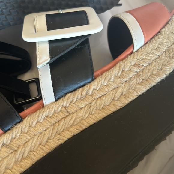 Pierre Hardy Leather Wedge Sandals - Picture 3 of 5